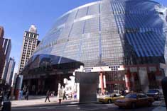 State of Illinois Building, in downtown Chicago, designed by Helmut Jahn