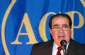 Justice Scalia, bringing his address to a conclusion. Photo by Matthew Grotto/The Star.