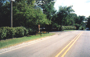 First view of entrance to Flossmoor Country Club