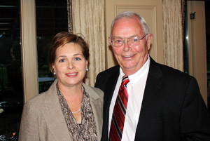 Chris Bern and her father, George Hill