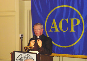 Father Richard McGrath, OSA, principal of Providence High School