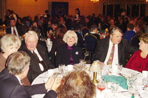 From the left are Dennis & Marie Panozzo, Robert & Kathryn Mangan, Joe Darguzas, and Dee Carreras