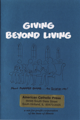 Giving beyond Living booklet