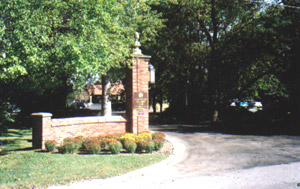 Entrance on Western Avenue, to the Flossmoor Country Club
