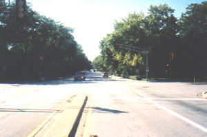 Arrival at intersection of Flossmoor Road and Western