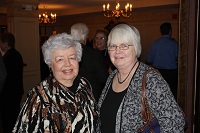 Parishoners of St. Mary's; Carol Barthels is on the right.