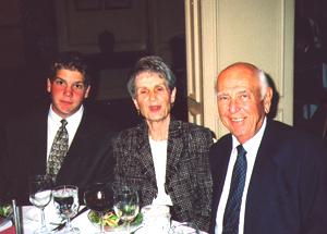Noreetn and Brandt Oosterbaan, with their grandson, Chris