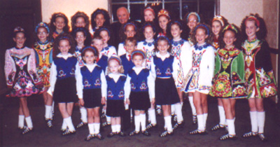 Father Greeley with World Academy of Irish Dancing
